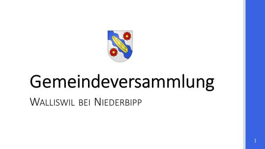 Gemeindeversammlung vom 25.11.2025